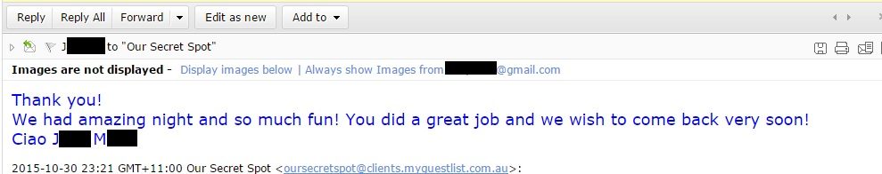 our secret spot review