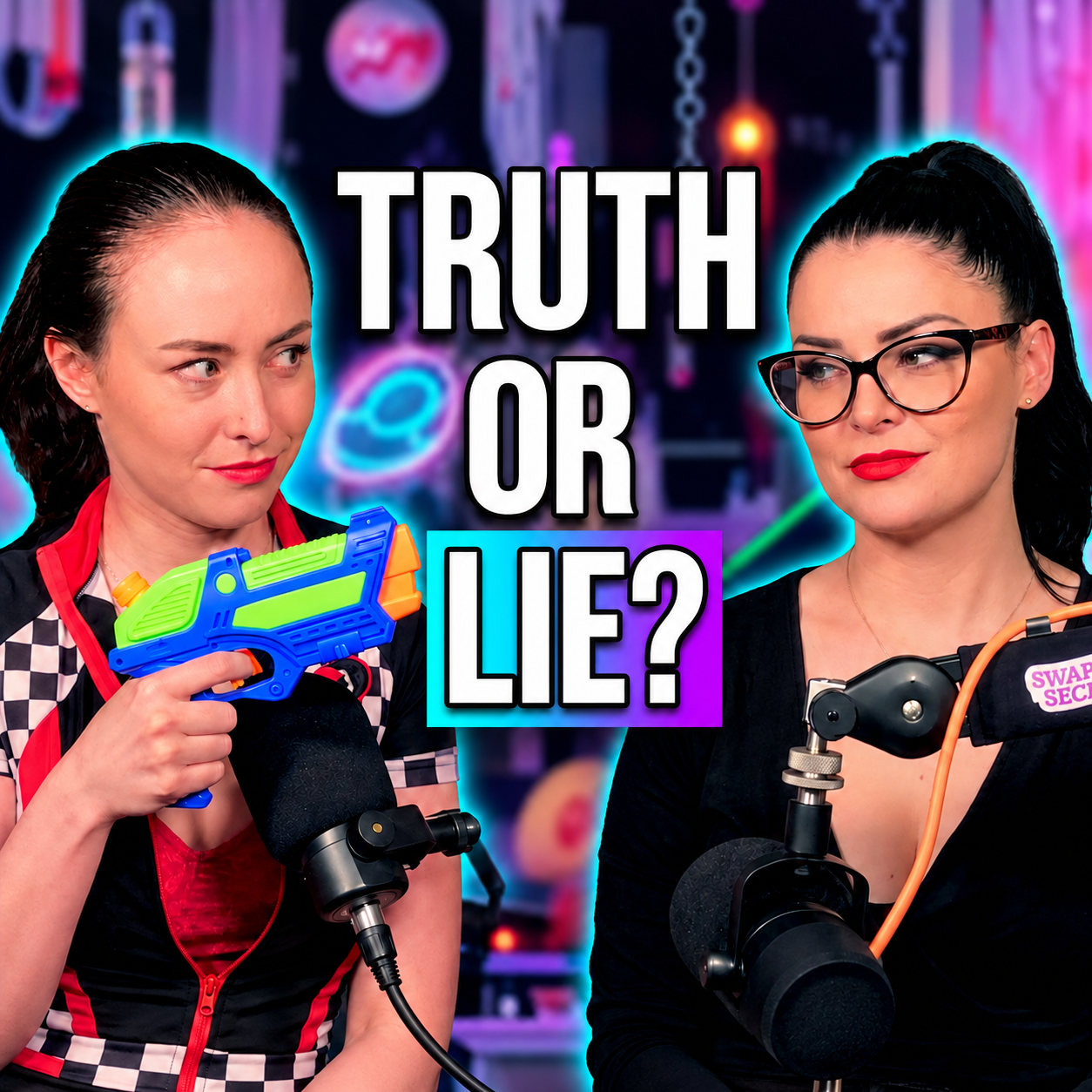 Anna, Connie and Ilona join Jess and Lawrence for Two Truths and a Lie, with wild dating stories, staff confessions and water gun chaos on Swapping Secrets.
